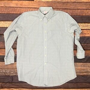 Brooks Brothers 346 Checkered Mens Dress Suit Preppy Work Shirt